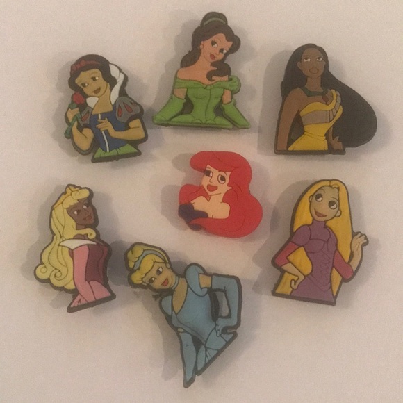 Crocs Shoes 7 Disney Princess Croc Jibbitz Shoe Decorations
